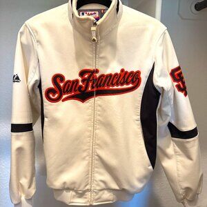 Majestic Authentic San Francisco Giants Dugout Jacket Size S Therma Base